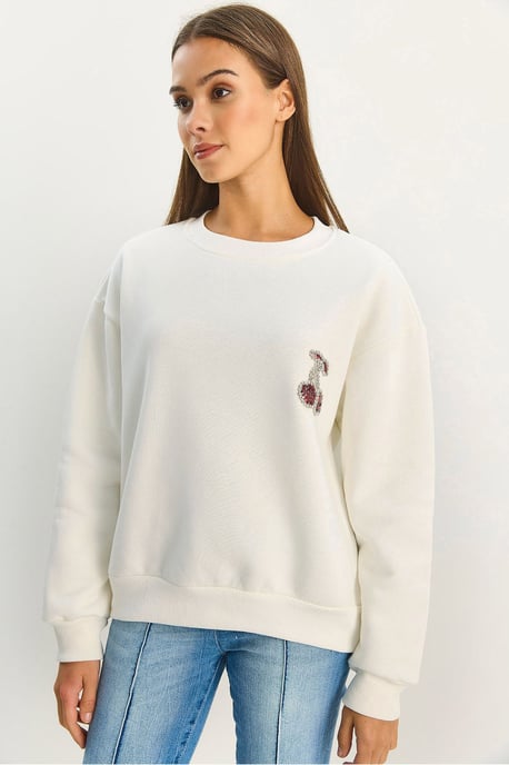 Geborduurd Crew Neck Sweatshirt - Image 6