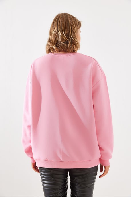 Crew Neck Rits Gedetailleerde Sweater - Image 5