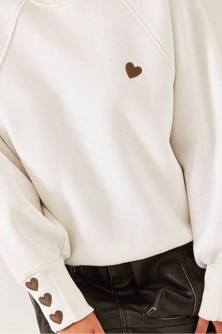 Geborduurd Ronde Hals Lange Mouwen Sweatshirt - Image 3