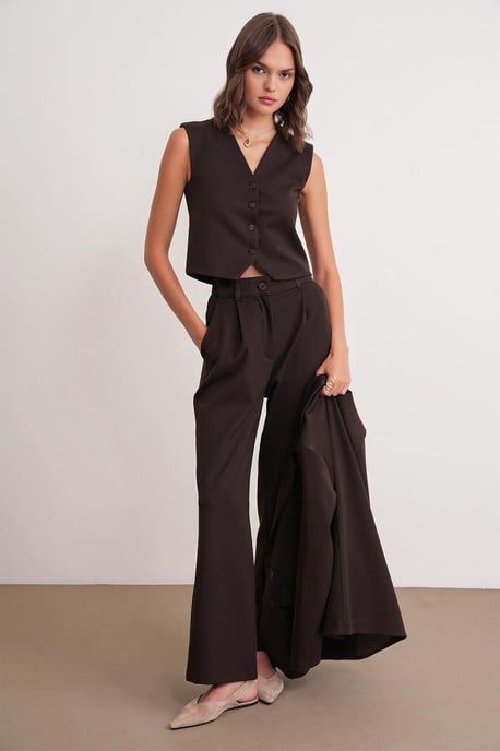 V-hals Geknoopte Vest - Image 2
