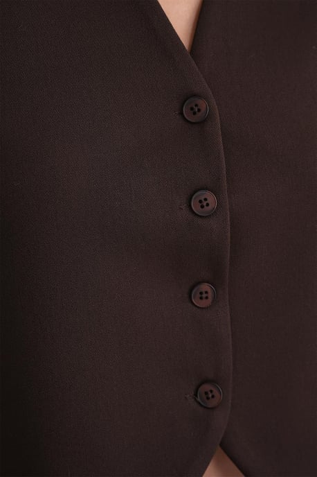 V-hals Geknoopte Vest - Image 6