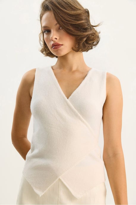 Slim Fit V-hals Gilet met Striksluiting - Image 5