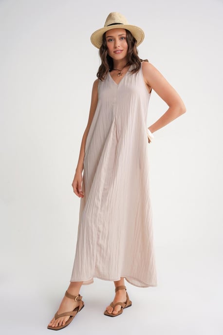 V-hals Maxi Jurk - Image 3