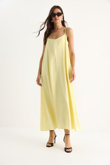 Maxi V-hals Jurk - Image 4