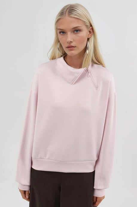 Ontspannen Pasvorm Ritskraag Sweatshirt - Image 6