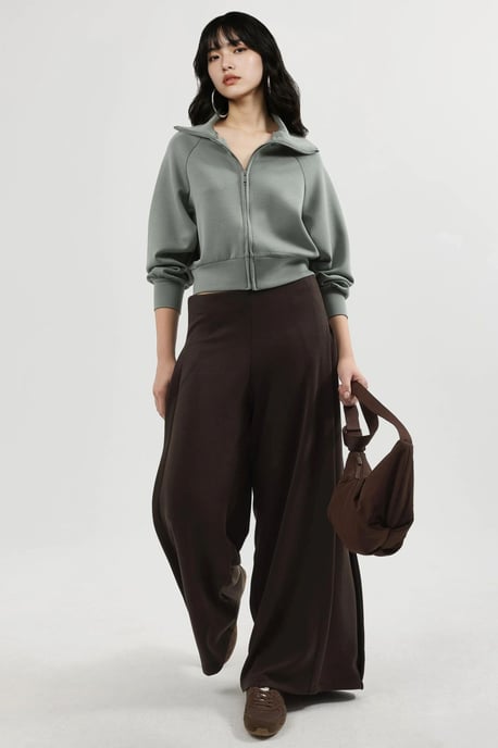 Relaxed Fit Zippered Sweatshirt - Image 5