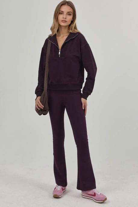 Ontspannen Pasvorm Ritskraag Sweatshirt - Image 4