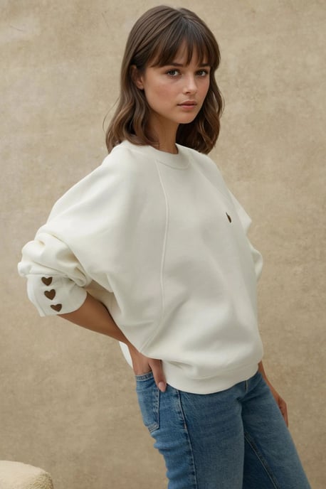 Geborduurd Katoenen Sweatshirt - Image 3