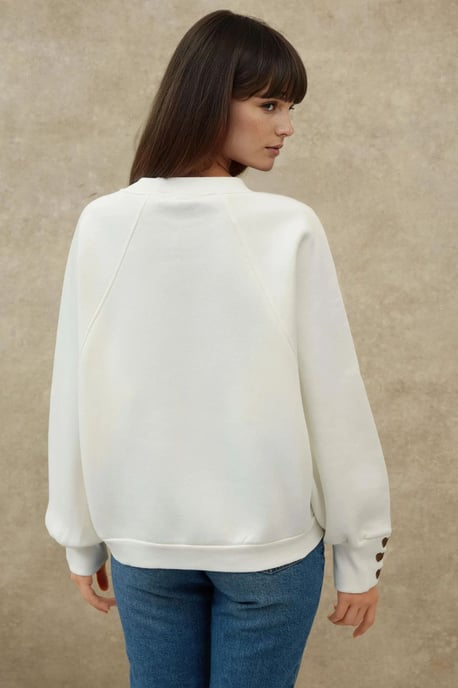 Geborduurd Katoenen Sweatshirt - Image 4