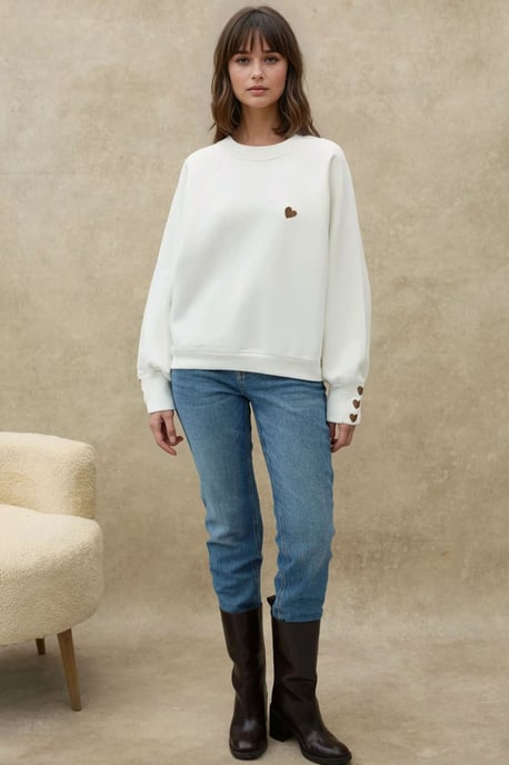 Geborduurd Katoenen Sweatshirt - Image 5
