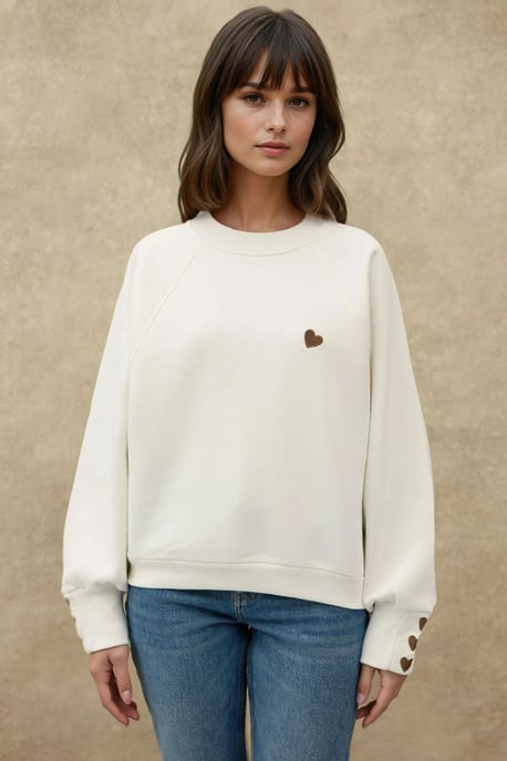 Geborduurd Katoenen Sweatshirt - Image 6