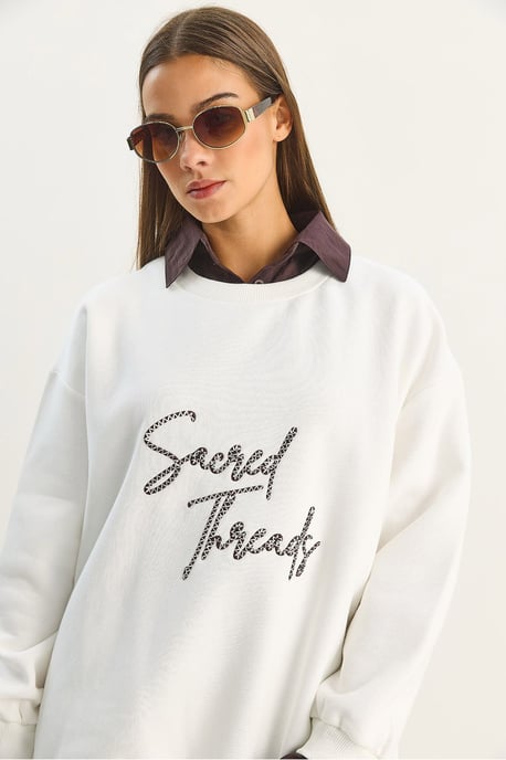 Geborduurd Crew Neck Sweatshirt - Image 4