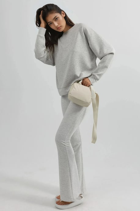 Avslappnad passform Crew Neck Modal Sweatshirt - Image 4