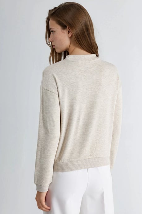 Printed Basic Sweatshirt - Image 3