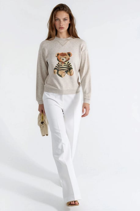 Printed Basic Sweatshirt - Image 5