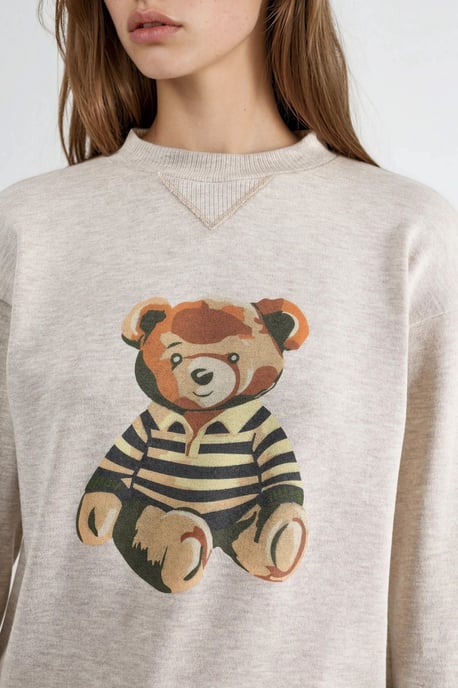 Printed Basic Sweatshirt - Image 6