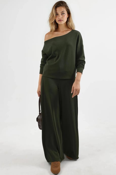 Asymmetrische Kraag Relaxed Fit Sweater - Image 5