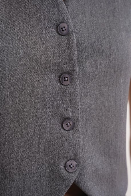 V-hals Geknoopte Vest - Image 6