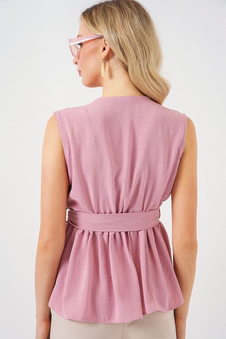 V-ringad Slips Knut Blus - Image 6