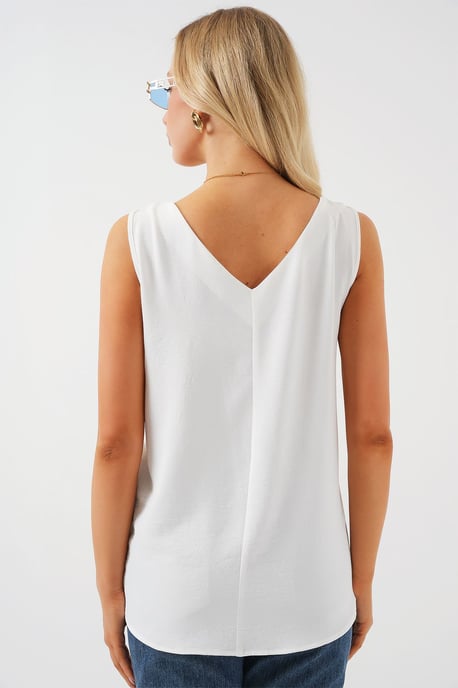 V-hals Pull-On Blouse - Image 6