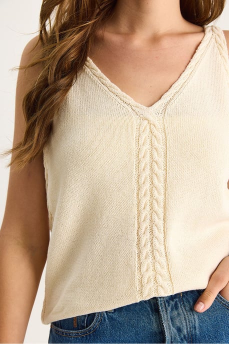 Texturerad V-ringad Blus med Elastisk Detalj - Image 5