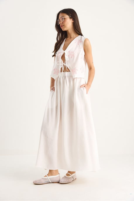 Blouse-Rok Co-ords met Striksluiting - Image 3