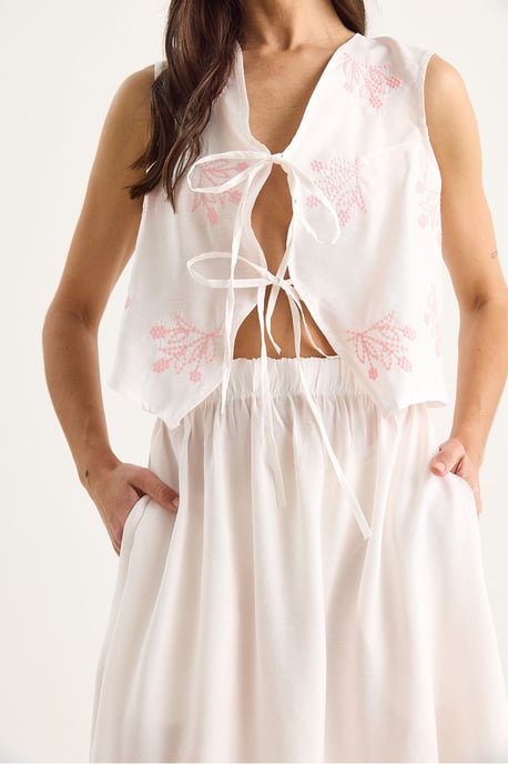 Blouse-Rok Co-ords met Striksluiting - Image 5