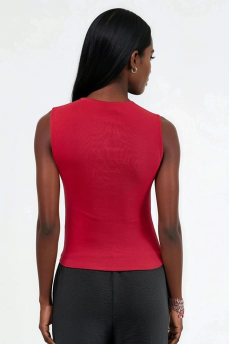 Mouwloze Top met Ronde Hals - Image 3