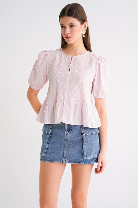 Rimpelige Coltrui Blouse - Image 3