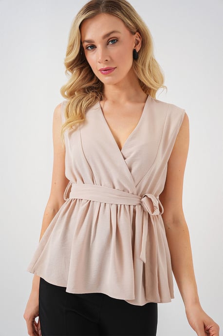 V-ringad Slips Knut Blus - Image 1