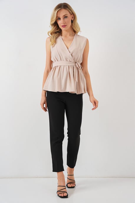V-ringad Slips Knut Blus - Image 2