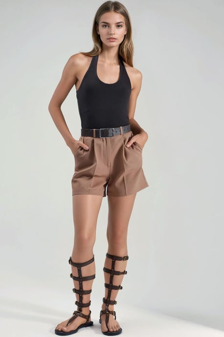 Getailleerde Halter Nek Brei Top - Image 6