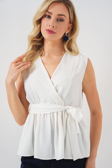 V-ringad Slips Knut Blus - Image 1