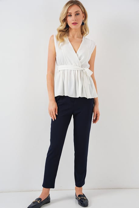 V-ringad Slips Knut Blus - Image 2