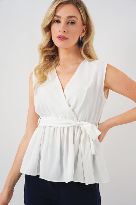 V-ringad Slips Knut Blus - Image 3