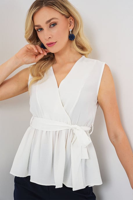 V-ringad Slips Knut Blus - Image 4