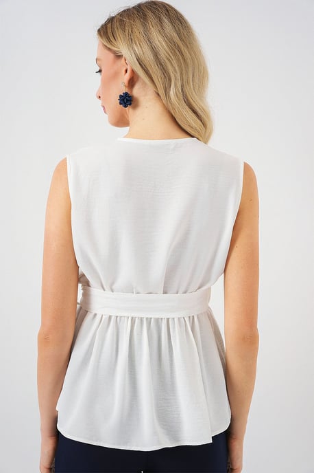 V-ringad Slips Knut Blus - Image 6