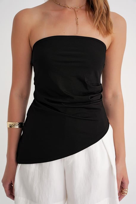 Off-shoulder Draped Blouse - Image 4