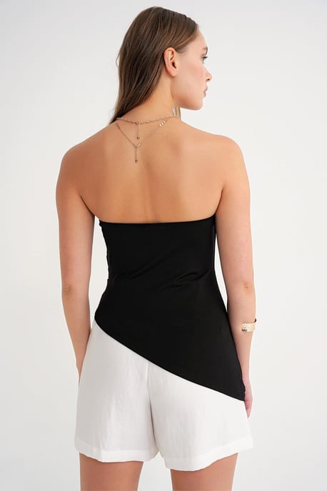 Off-shoulder Draped Blouse - Image 6