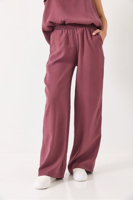 V-hals Katoenen Blouse-Broek Tweedelig Set - Image 4