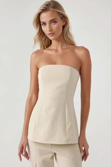 Strapless Fitted Long Top - Image 1