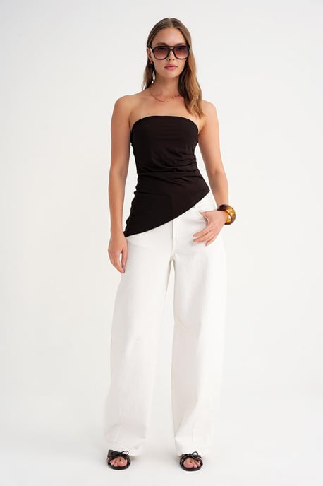 Strapless Gelaagde Blouse - Image 2