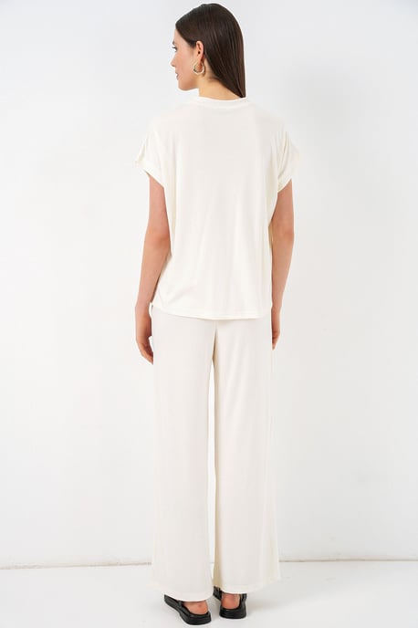 Ontspannen Pasvorm Crew Neck Blouse - Image 5