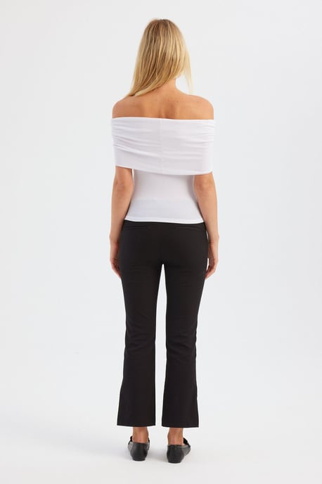 Solid Off Shoulder Topp - Image 3