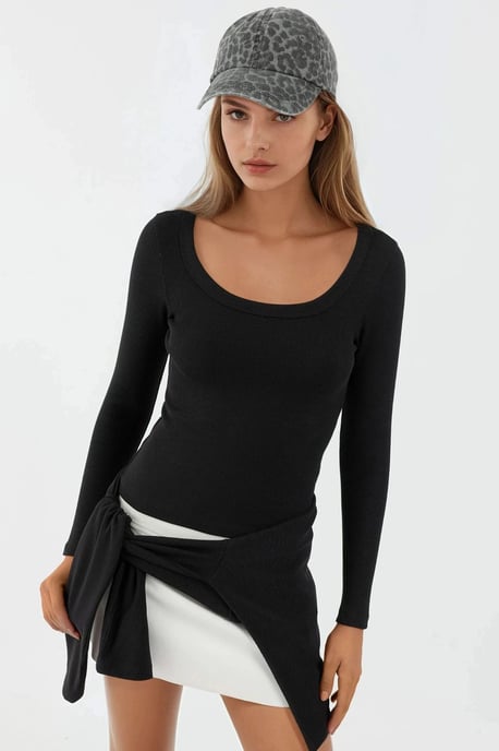 Basics Katoenen Gemengde T-shirt - Image 1