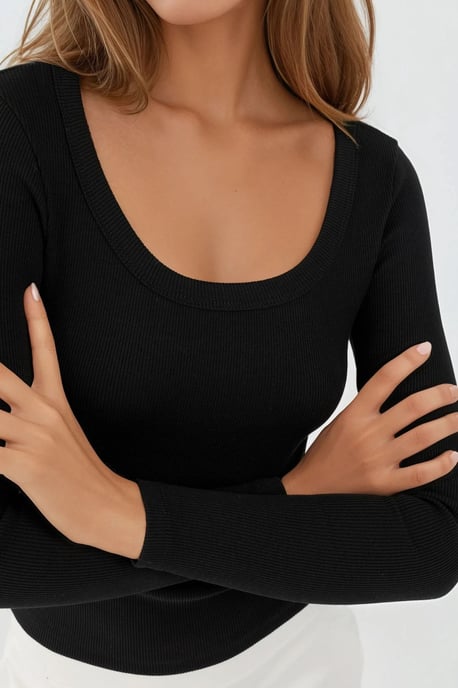 Basics Katoenen Gemengde T-shirt - Image 3