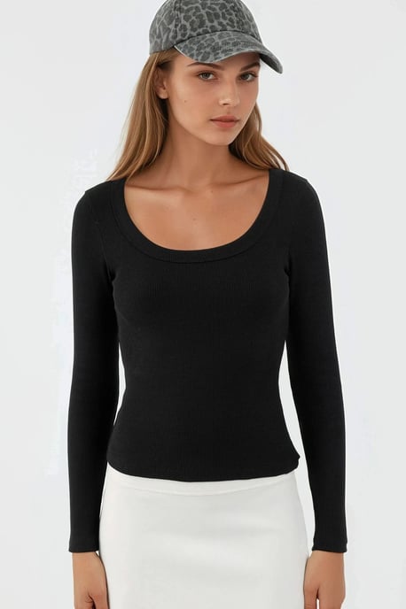 Basics Katoenen Gemengde T-shirt - Image 6