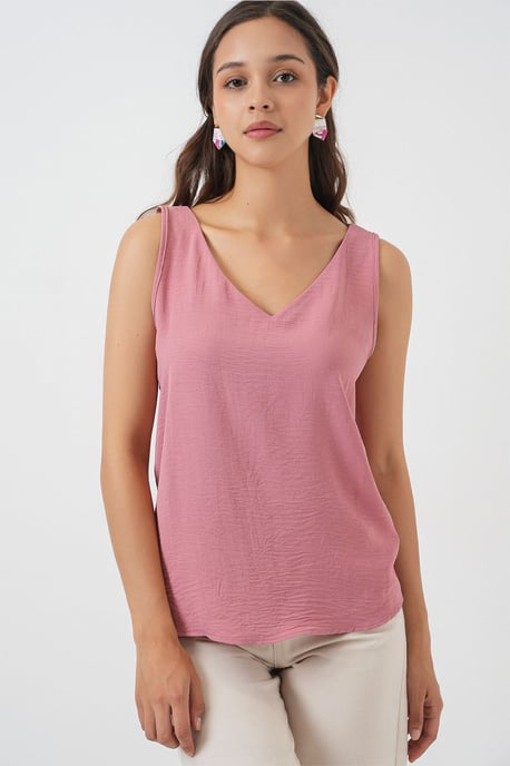 V-hals Pull-On Blouse - Image 4
