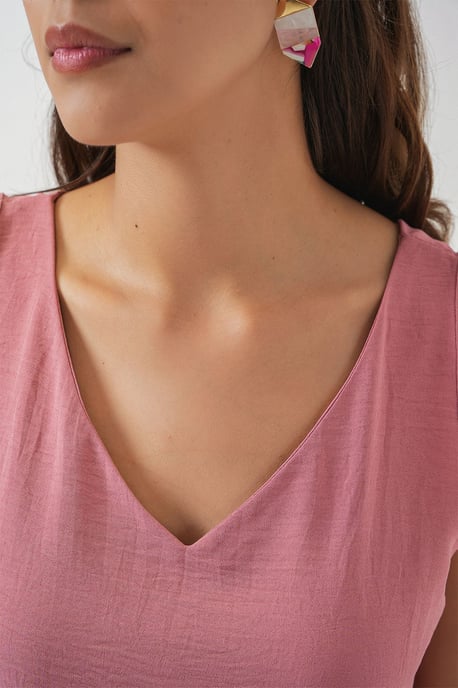 V-hals Pull-On Blouse - Image 5