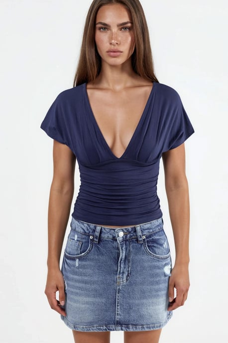 V-hals Blouse met Strikdetails - Image 6